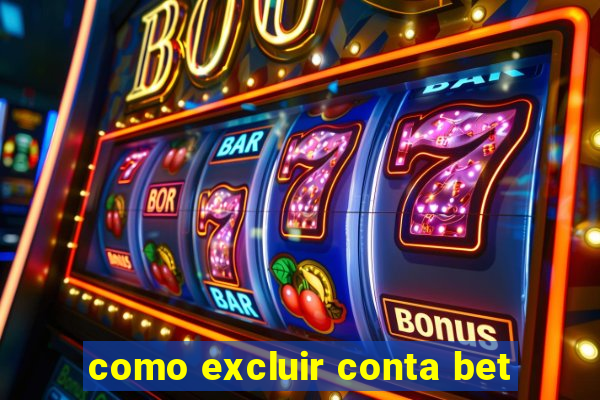 como excluir conta bet